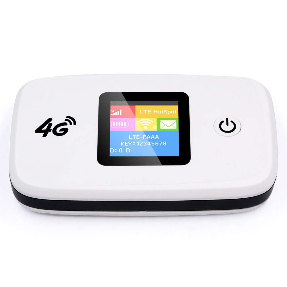 LTE 3G/4G Mifi Wireless Hotspot Modem Pocket WiFi Router with SIM Card Slot and Build-in 2300mAh Battery